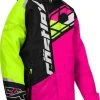 Castle X Code G4 Snowmobile Youth Jacket Pink Glo/Black/Hi-Vis