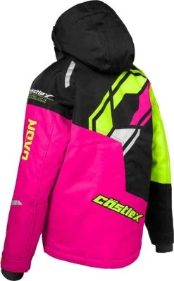Castle X Code G4 Snowmobile Youth Jacket Pink Glo/Black/Hi-Vis -FXR SHOP 4801175 2