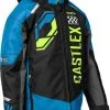 Castle X Strike G5 Snowmobile Youth Jacket Process Blue/Hi-Vis