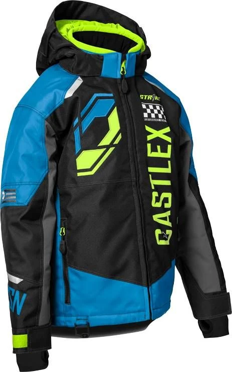 Castle X Strike G5 Snowmobile Youth Jacket Process Blue/Hi-Vis 3 Castle X Strike G5 Snowmobile Youth Jacket Process Blue/Hi-Vis