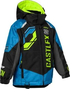 Castle X Strike G5 Snowmobile Toddler Jacket Process Blue/Black/Hi-Vis
