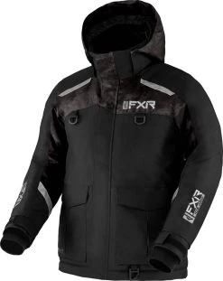 FXR 2022 Excursion Youth Snowmobile Jacket Black/Black Camo