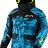 FXR 2022 Excursion Child Snowmobile Jacket Slate Camo/Hi-Vis -FXR SHOP 4801504