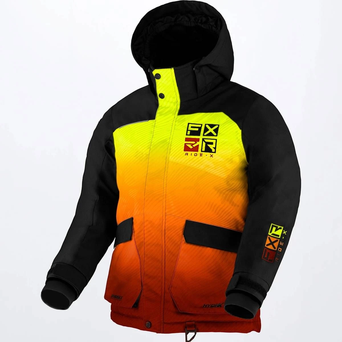 FXR 2022 Kicker Youth Snowmobile Jacket Inferno/Black 3 FXR 2022 Kicker Youth Snowmobile Jacket Inferno/Black