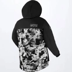 FXR 2022 Kicker Child Snowmobile Jacket White Camo/Black -FXR SHOP 4801518 2