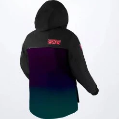 FXR 2022 Kicker Child Snowmobile Jacket Plum/Ocean Fade/Black -FXR SHOP 4801520 2