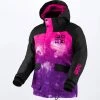 FXR 2022 Kicker Youth Snowmobile Jacket Purple-Pink Ink/Black -FXR SHOP 4801523