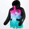FXR 2022 Kicker Child Snowmobile Jacket Minty Fresh Ink/Black