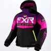 FXR 2022 Helium Youth Snowmobile Jacket Black/Fuchsia Fade -FXR SHOP 4801563