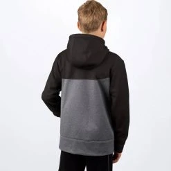 Alternative view of FXR Hydrogen Softshell Youth Snowmobile Jacket Grey Heather/Charcoal