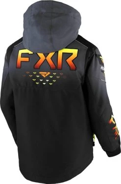 FXR 2023 Helium Child Snowmobile Jacket Black/Char/Inferno -FXR SHOP 4801656 2
