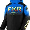 FXR 2023 Helium Child Snowmobile Jacket Black/Blue/Inferno -FXR SHOP 4801664