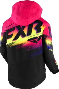 Alternative view of FXR 2023 Boost Youth Snowmobile Jacket Black/Neon Fusion