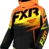 FXR 2023 Boost Child Snowmobile Jacket Black/Orange-HiVis Fade