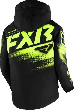FXR 2023 Boost Child Snowmobile Jacket Black/HiVis -FXR SHOP 4801680 2