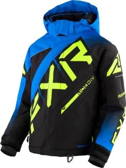 FXR 2023 CX Child Snowmobile Jacket Blue Fade/Black/HiVis