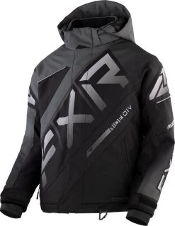 FXR 2023 CX Child Snowmobile Jacket Black/Char/Grey