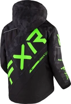 FXR 2023 CX Youth Snowmobile Jacket Black Camo/Lime -FXR SHOP 4801691 2