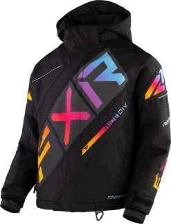 FXR 2023 CX Youth Snowmobile Jacket Black/Spectrum