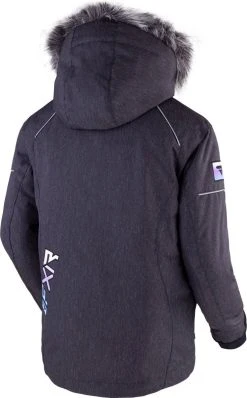 FXR 2023 Fresh Child Snowmobile Jacket Black Heather/Sky-Lilac Fade -FXR SHOP 4801696 2