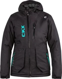 CKX Element Snowmobile Womens Jacket Black/Turquoise