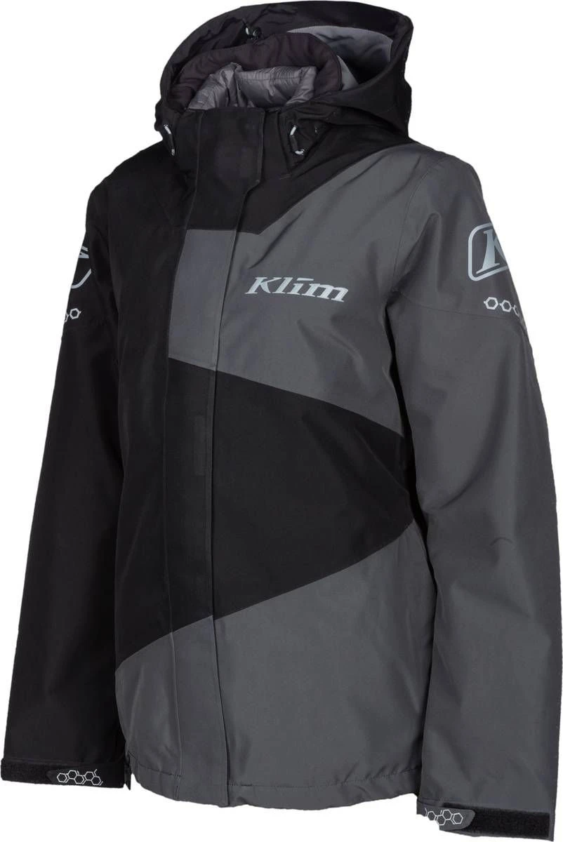 Klim Fuse Womens Snowmobile Jacket Black/Asphalt 3 Klim Fuse Womens Snowmobile Jacket Black/Asphalt