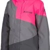 Klim Fuse Womens Snowmobile Jacket Castlerock Gray/Knockout Pink 1 Klim Fuse Womens Snowmobile Jacket Castlerock Gray/Knockout Pink -FXR SHOP 4807578