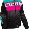 Castle X Strike Womens Snowmobile Jacket Pink Glo/Black/Mint -FXR SHOP 4808655