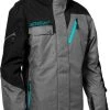 Castle X Powder G3 Womens Snowmobile Jacket Heather/Black/Turquoise