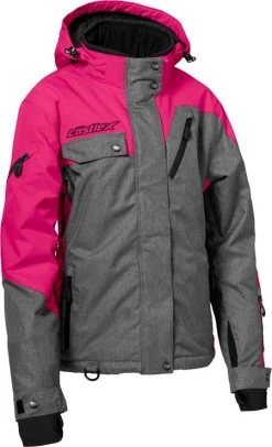 Castle X Powder G3 Womens Snowmobile Jacket Heather/Rose