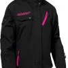 Castle X Powder G3 Womens Snowmobile Jacket Black/Pink Glo -FXR SHOP 4808676