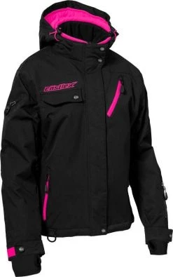 Castle X Powder G3 Womens Snowmobile Jacket Black/Pink Glo
