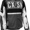 Castle X Strike G4 Womens Snowmobile Jacket White/Silver/Charcoal