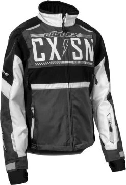 Castle X Strike G4 Womens Snowmobile Jacket White/Silver/Charcoal