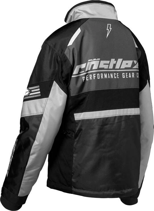 Castle X Strike G4 Womens Snowmobile Jacket White/Silver/Charcoal 4 Castle X Strike G4 Womens Snowmobile Jacket White/Silver/Charcoal - Image 2