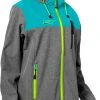 Castle X Barrier G4 Womens Snowmobile Jacket Heather Gray/Turquoise 2 Castle X Barrier G4 Womens Snowmobile Jacket Heather Gray/Turquoise -FXR SHOP 4808683