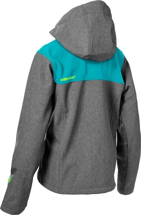 Castle X Barrier G4 Womens Snowmobile Jacket Heather Gray/Turquoise 4 Castle X Barrier G4 Womens Snowmobile Jacket Heather Gray/Turquoise - Image 2