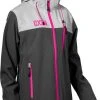 Castle X Barrier G4 Womens Snowmobile Jacket Silver/Pink Glo