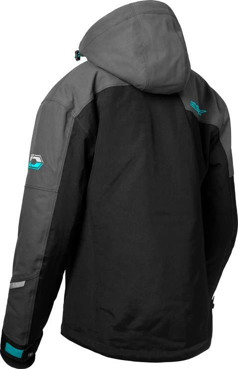 Castle X Polar G2 Snowmobile Womens Jacket Black/Charcoal/Turquoise 4 Castle X Polar G2 Snowmobile Womens Jacket Black/Charcoal/Turquoise - Image 2