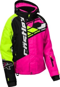 Castle X Code G4 Snowmobile Womens Jacket Pink Glo/Black/Hi-Vis