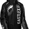 Castle X Strike G5 Snowmobile Womens Jacket Black/Charcoal/White -FXR SHOP 4808701