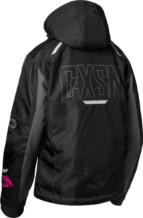 Castle X Strike G5 Snowmobile Womens Jacket Black/Charcoal/Pink Glo 4 Castle X Strike G5 Snowmobile Womens Jacket Black/Charcoal/Pink Glo - Image 2