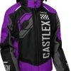 Castle X Strike G5 Snowmobile Womens Jacket Grape/Black/Silver -FXR SHOP 4808703