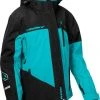 Castle X Phase G4 Snowmobile Womens Jacket Black/Turquoise