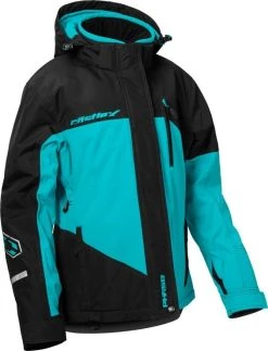 Castle X Phase G4 Snowmobile Womens Jacket Black/Turquoise