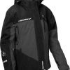Castle X Phase G4 Snowmobile Womens Jacket Black/Charcoal -FXR SHOP 4808707