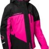 Castle X Phase G4 Snowmobile Womens Jacket Black/Pink Glo -FXR SHOP 4808708