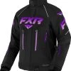 FXR 2022 Adrenaline Womens Snowmobile Jacket Black/Purple-Lilac Fade -FXR SHOP 4809791
