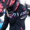 FXR 2022 Team FX Womens Snowmobile Jacket Black/Sky-E Pink Fade -FXR SHOP 4809794