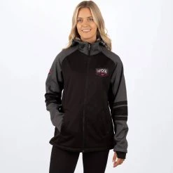 FXR 2022 Maverick Softshell Womens Snowmobile Jacket Black/Elec Pink